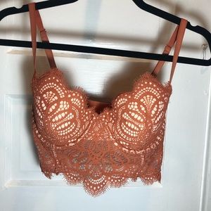Victoria’s Secret Orange Lace Multi-way Bra